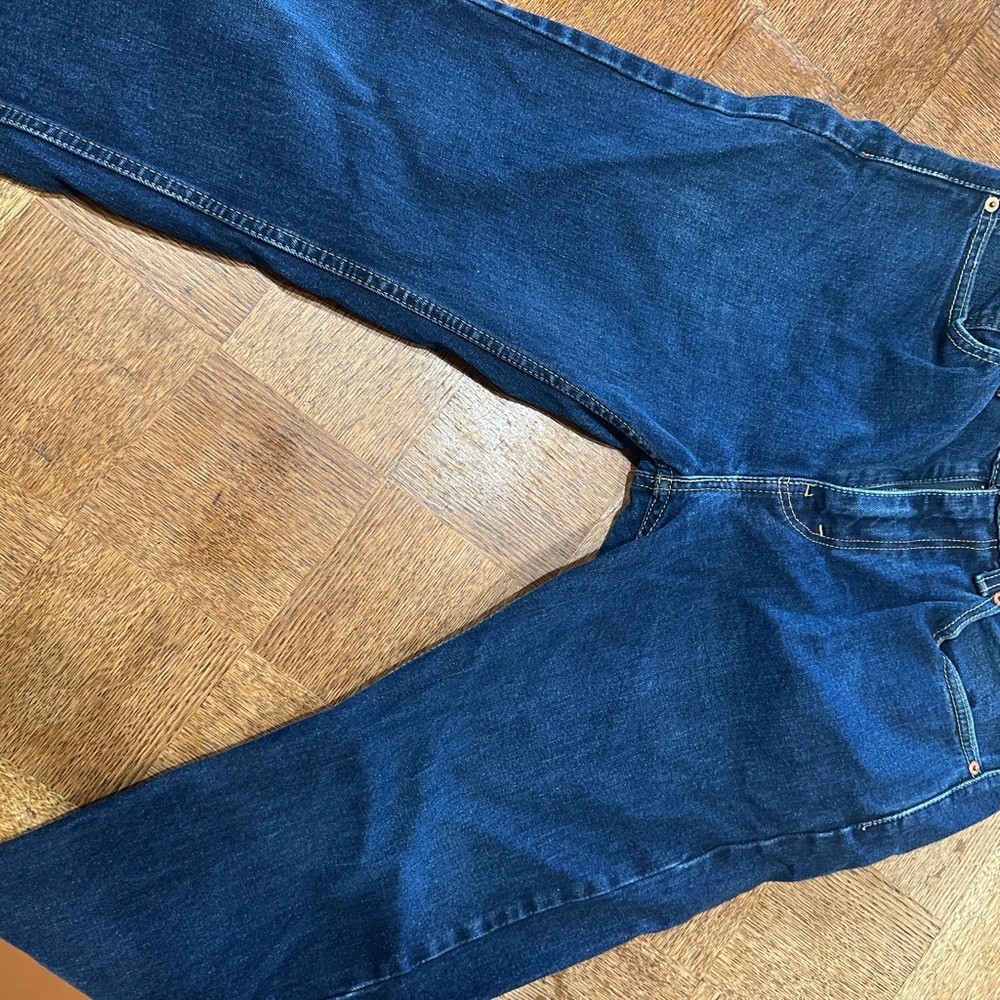 Levi's Men's 505 Deep Blue Relaxed Jeans